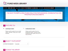 Tablet Screenshot of fundweblibrary.com